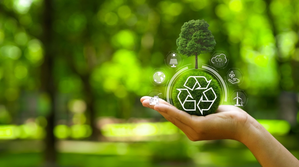 Earth,Day,,Renewable,energy,sustainable,environment,reuse,reduce,recycle,Ecosystem,zero,Waste,net,Zero,csr,esg,Concept.green,Earth,Ball,In